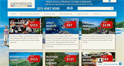 Desktop Screenshot of cairnstours.net.au